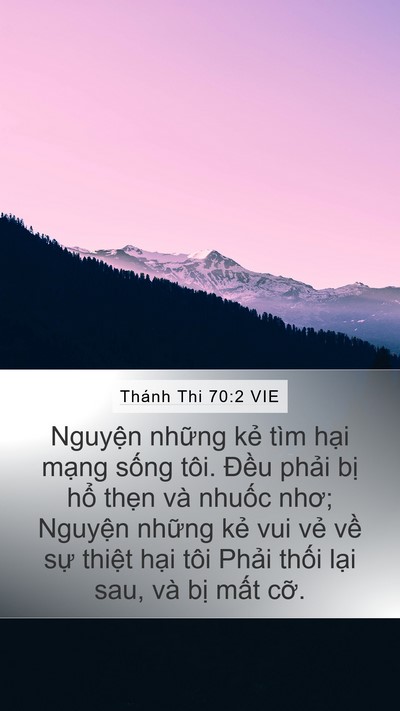 Thánh Thi 70:2 VIE Bible Verse Image