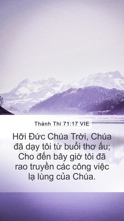 Thánh Thi 71:17 VIE Bible Verse Image