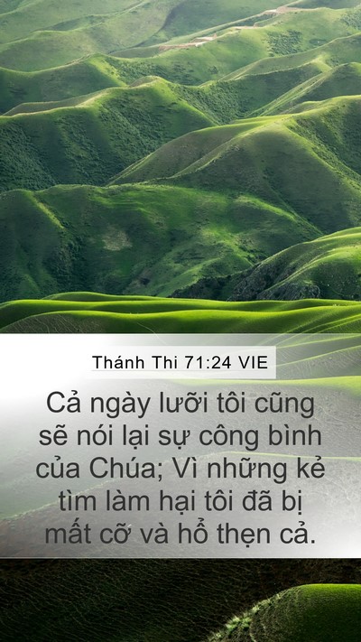 Thánh Thi 71:24 VIE Bible Verse Image