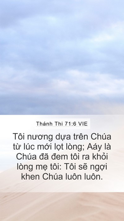Thánh Thi 71:6 VIE Bible Verse Image