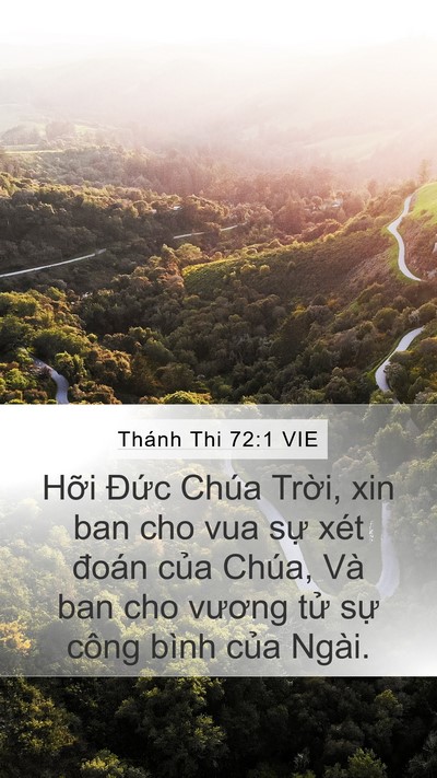 Thánh Thi 72:1 VIE Bible Verse Image