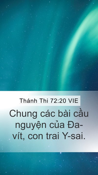 Thánh Thi 72:20 VIE Bible Verse Image