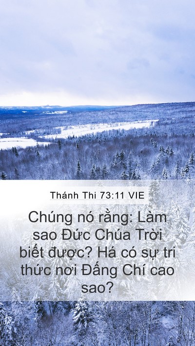 Thánh Thi 73:11 VIE Bible Verse Image
