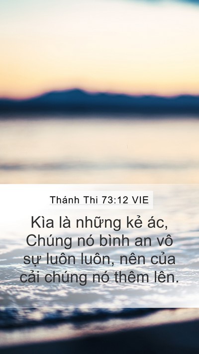Thánh Thi 73:12 VIE Bible Verse Image