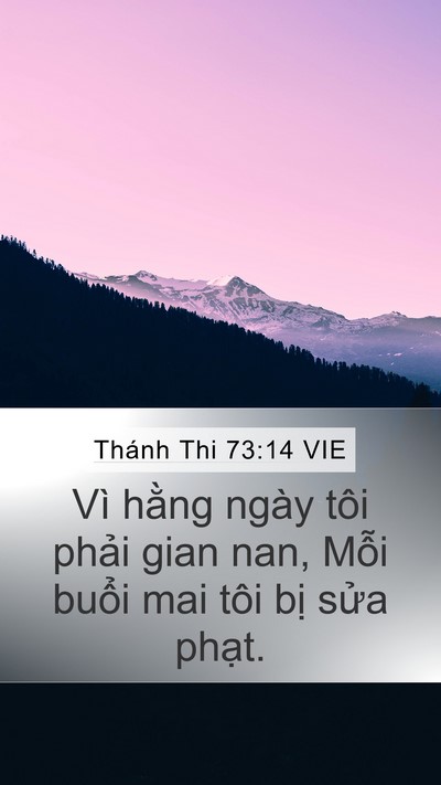 Thánh Thi 73:14 VIE Bible Verse Image