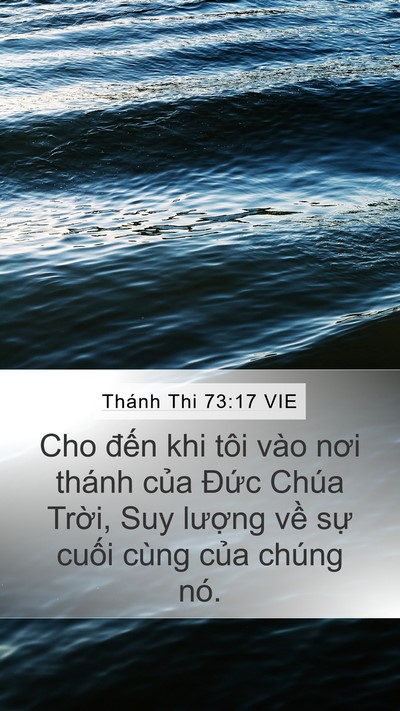 Thánh Thi 73:17 VIE Bible Verse Image