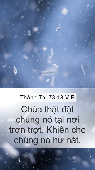 Thánh Thi 73:18 VIE Bible Verse Image