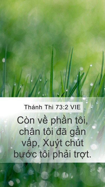 Thánh Thi 73:2 VIE Mobile Phone Wallpaper - Còn về phần tôi, chân tôi đã gần - Mobile Bible Verse Wallpaper