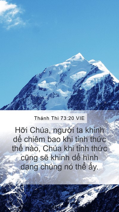 Thánh Thi 73:20 VIE Bible Verse Image