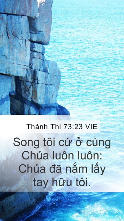 Thánh Thi 73:23 VIE Bible Verse Image