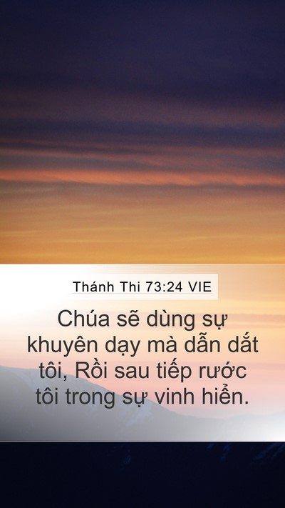 Thánh Thi 73:24 VIE Bible Verse Image