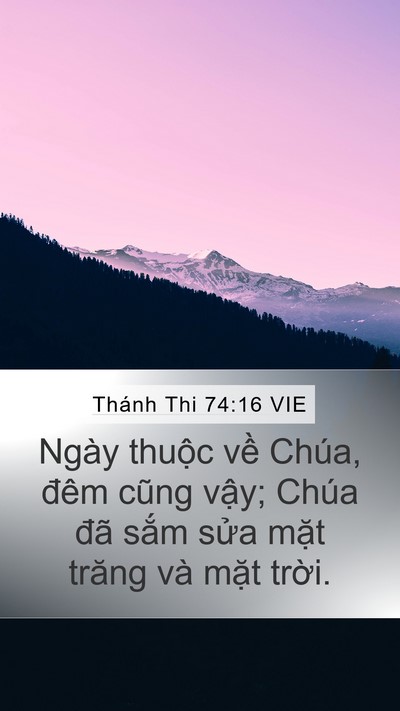 Thánh Thi 74:16 VIE Bible Verse Image