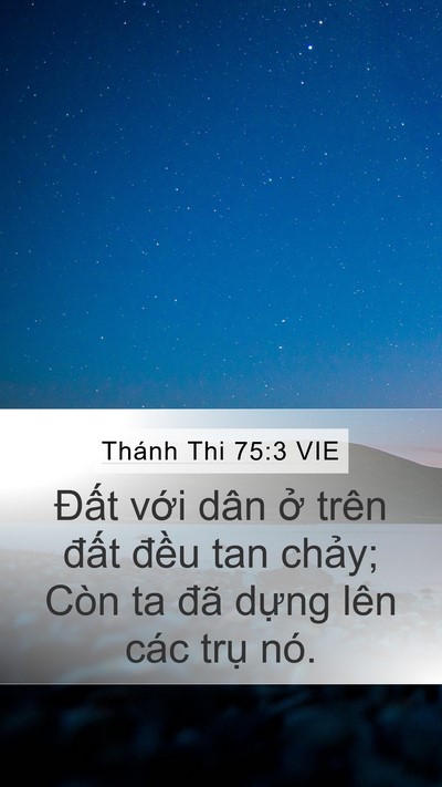 Thánh Thi 75:3 VIE Bible Verse Image
