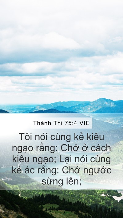 Thánh Thi 75:4 VIE Bible Verse Image
