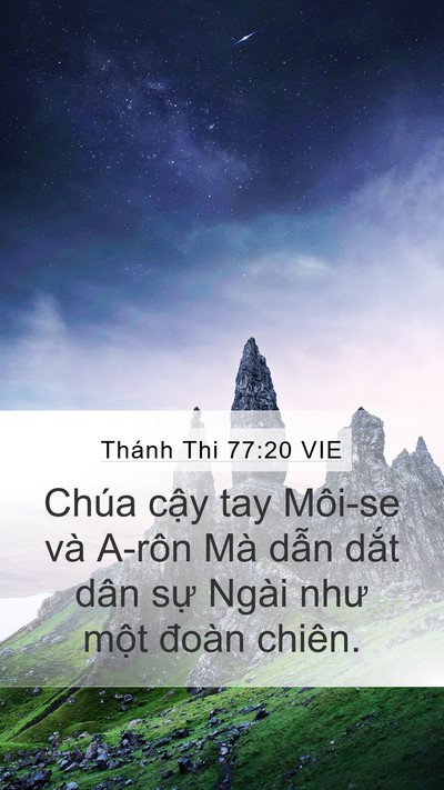 Thánh Thi 77:20 VIE Bible Verse Image