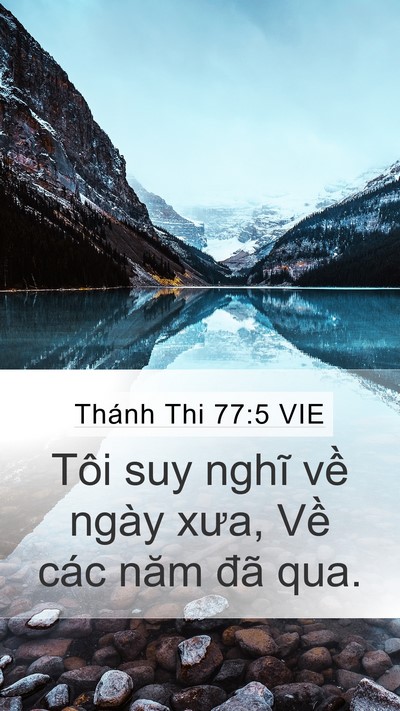 Thánh Thi 77:5 VIE Bible Verse Image