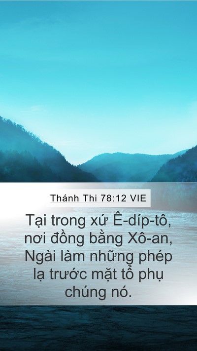 Thánh Thi 78:12 VIE Bible Verse Image