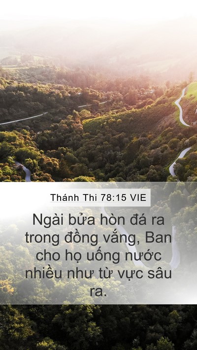 Thánh Thi 78:15 VIE Bible Verse Image