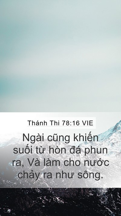 Thánh Thi 78:16 VIE Bible Verse Image