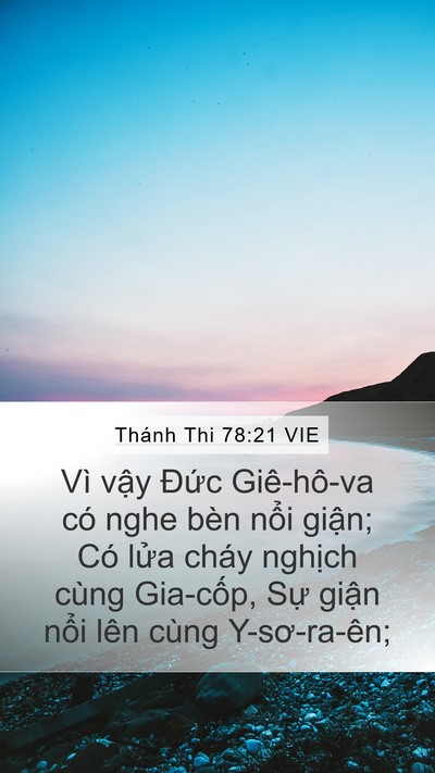 Thánh Thi 78:21 VIE Bible Verse Image