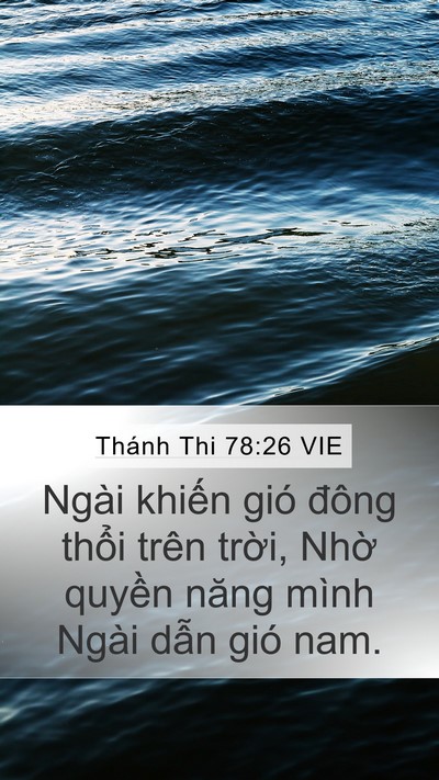 Thánh Thi 78:26 VIE Bible Verse Image