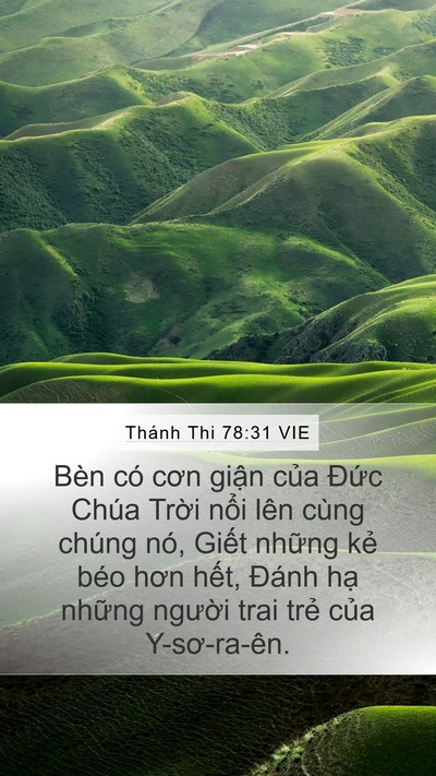 Thánh Thi 78:31 VIE Bible Verse Image