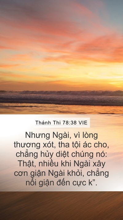 Thánh Thi 78:38 VIE Bible Verse Image
