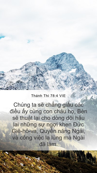 Thánh Thi 78:4 VIE Bible Verse Image