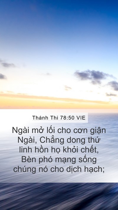 Thánh Thi 78:50 VIE Bible Verse Image