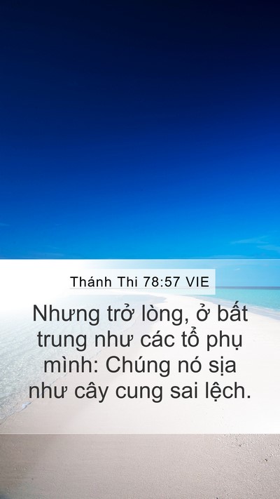 Thánh Thi 78:57 VIE Bible Verse Image