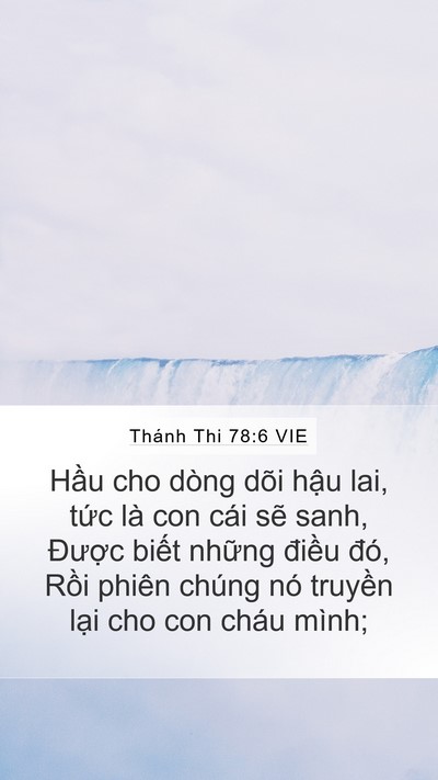 Thánh Thi 78:6 VIE Bible Verse Image