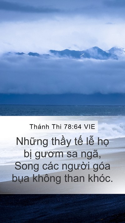 Thánh Thi 78:64 VIE Bible Verse Image