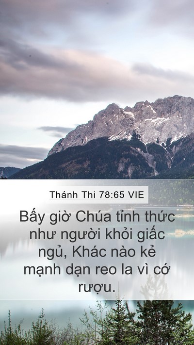 Thánh Thi 78:65 VIE Bible Verse Image