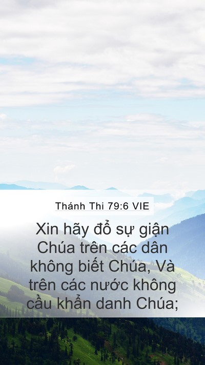 Thánh Thi 79:6 VIE Bible Verse Image