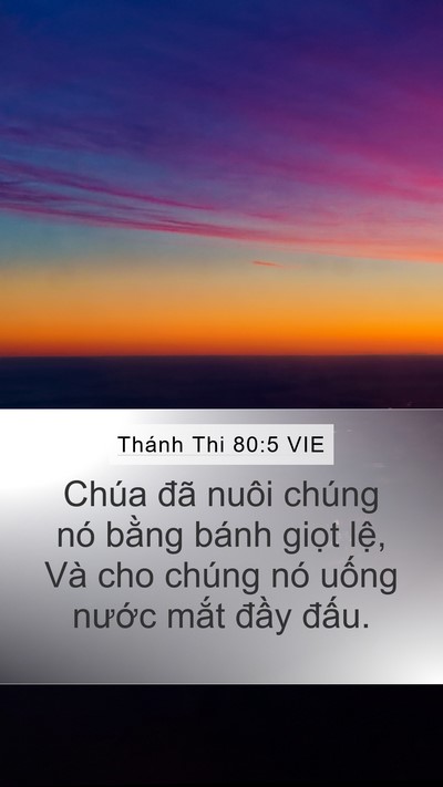 Thánh Thi 80:5 VIE Bible Verse Image