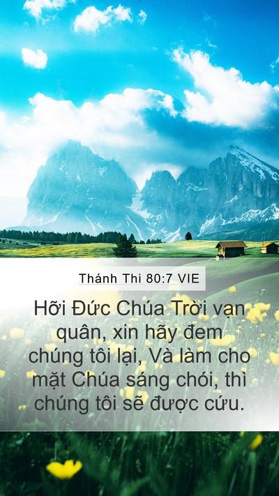 Thánh Thi 80:7 VIE Bible Verse Image
