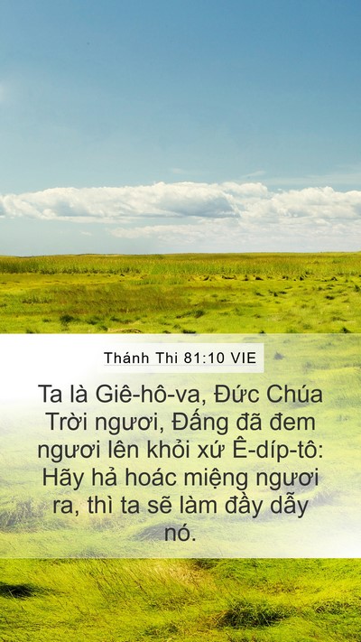Thánh Thi 81:10 VIE Bible Verse Image