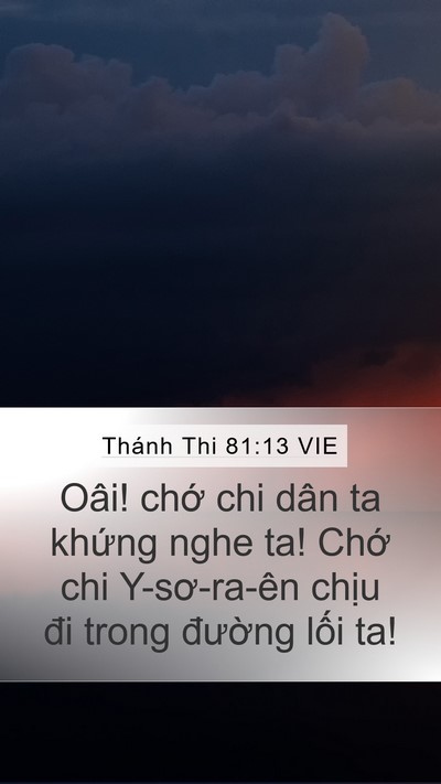 Thánh Thi 81:13 VIE Bible Verse Image