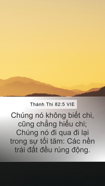 Thánh Thi 82:5 VIE Bible Verse Image