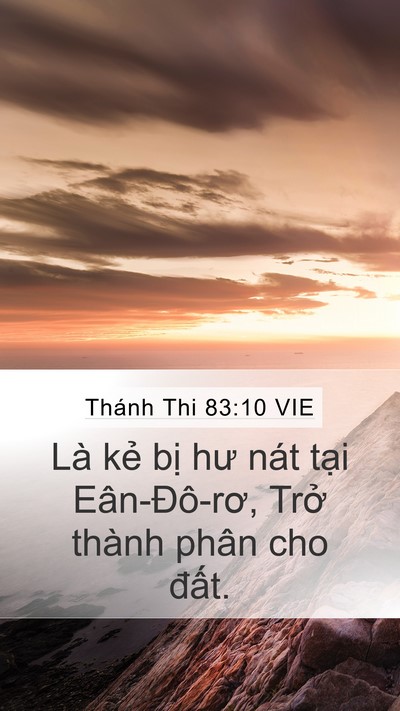 Thánh Thi 83:10 VIE Bible Verse Image