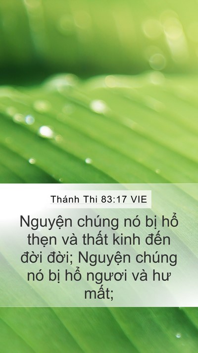 Thánh Thi 83:17 VIE Bible Verse Image
