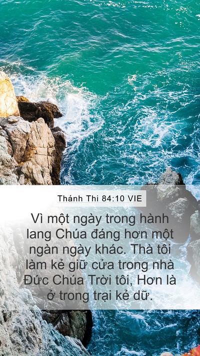 Thánh Thi 84:10 VIE Bible Verse Image