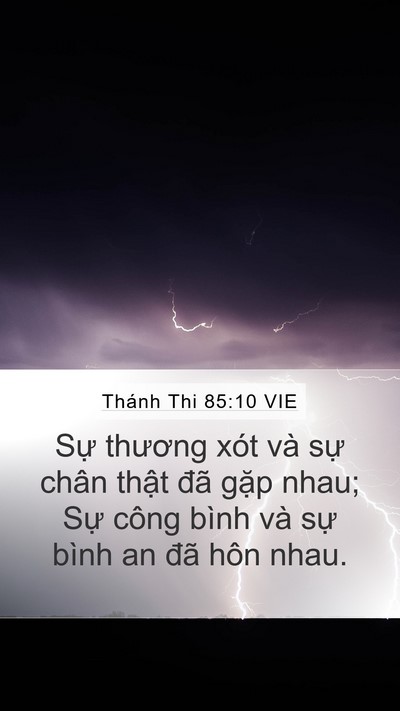 Thánh Thi 85:10 VIE Bible Verse Image