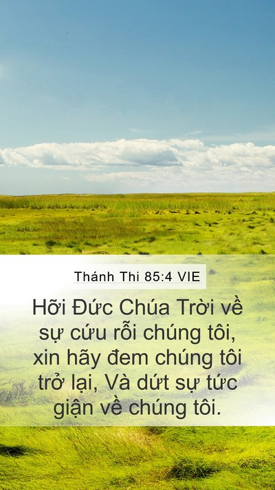 Thánh Thi 85:4 VIE Bible Verse Image