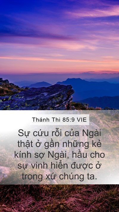 Thánh Thi 85:9 VIE Bible Verse Image