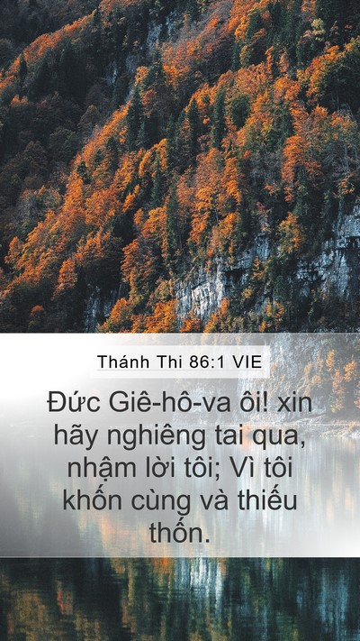 Thánh Thi 86:1 VIE Bible Verse Image