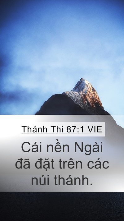 Thánh Thi 87:1 VIE Bible Verse Image