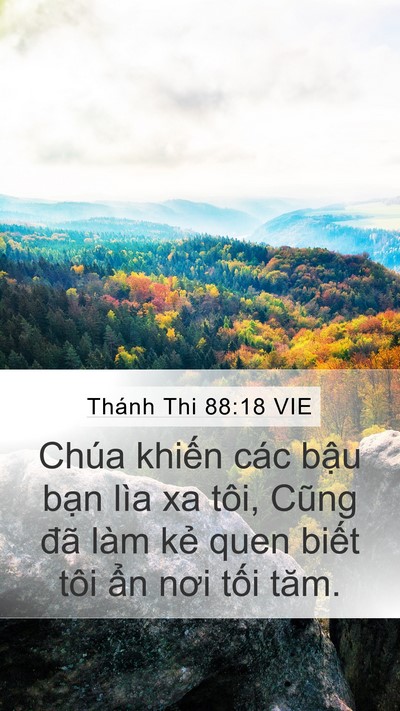 Thánh Thi 88:18 VIE Bible Verse Image