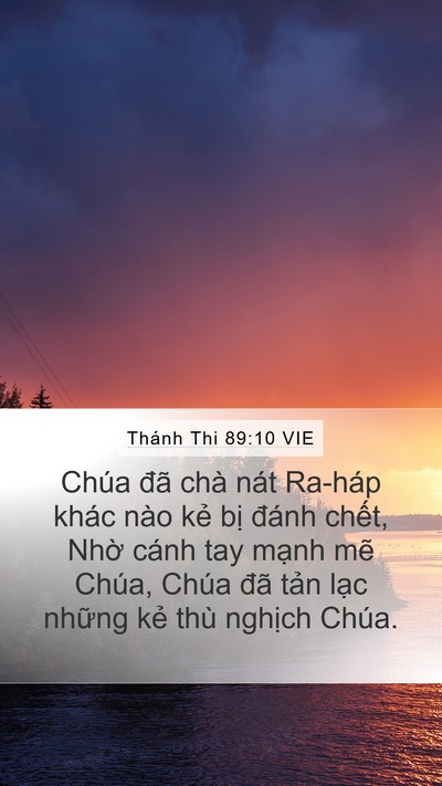 Thánh Thi 89:10 VIE Bible Verse Image