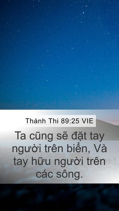 Thánh Thi 89:25 VIE Bible Verse Image